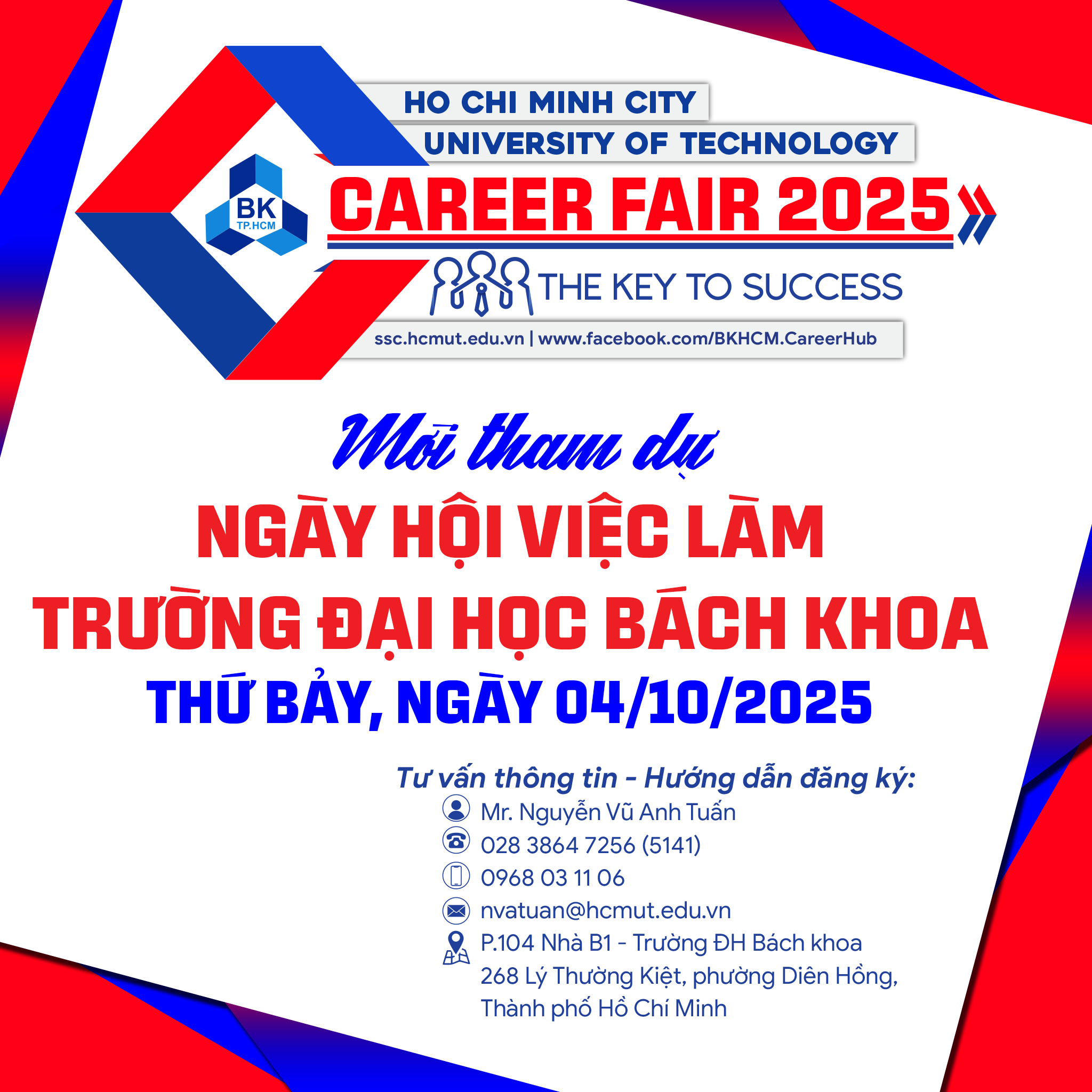 Thư mời tham gia Ngày hội việc làm - Bách khoa Career Fair 2025